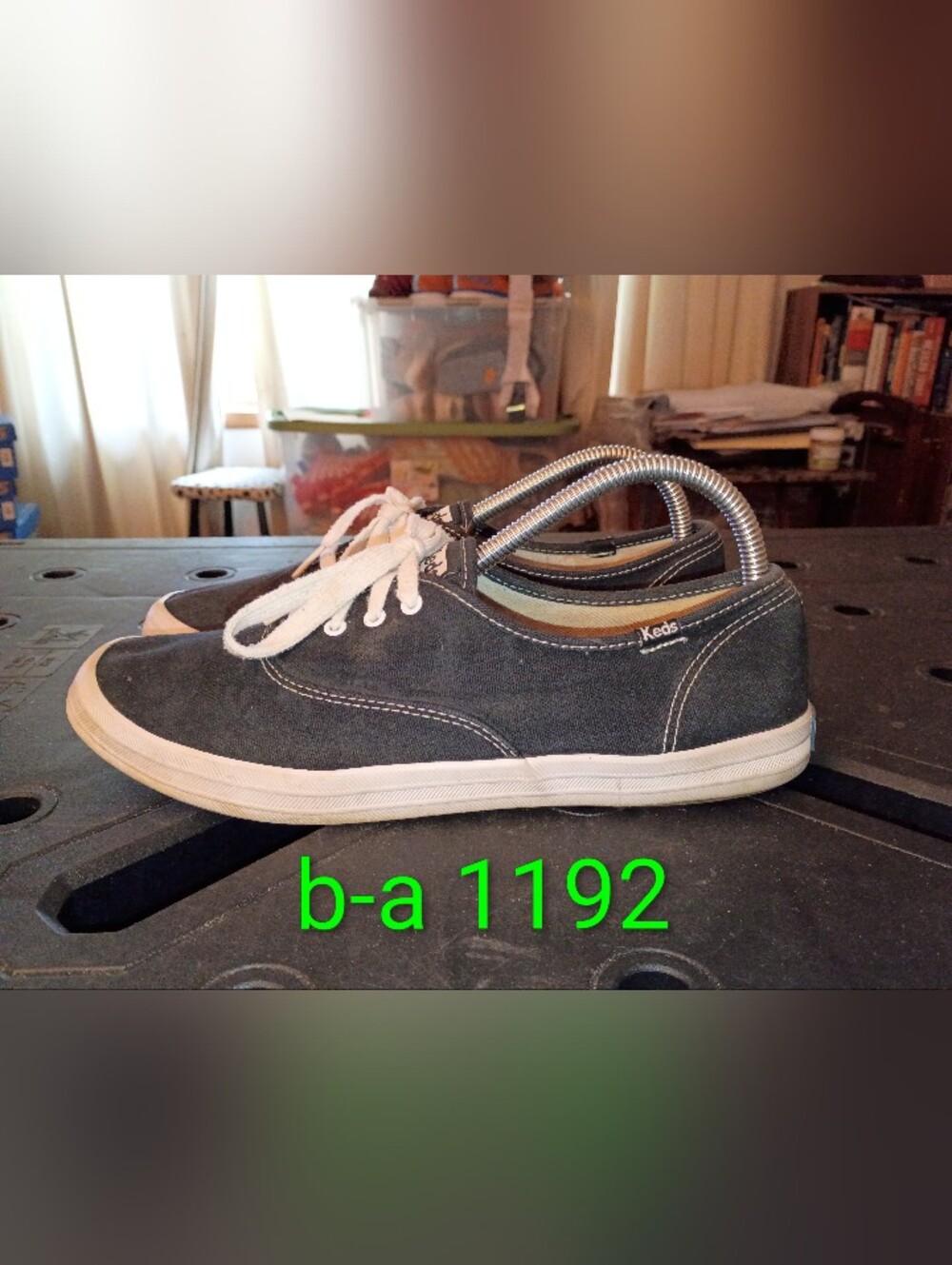 Keds Gray Canvas Low-Top Sneakers with White Laces